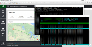 top/htop while while running LoadImpact test